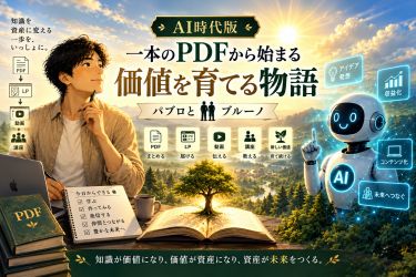 一本のPDFから価値を育てる物語 一本のPDFから価値を育てる物語